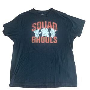 Squad Ghouls Graphic T-Shirt – Size XL – Black w/ White Ghosts